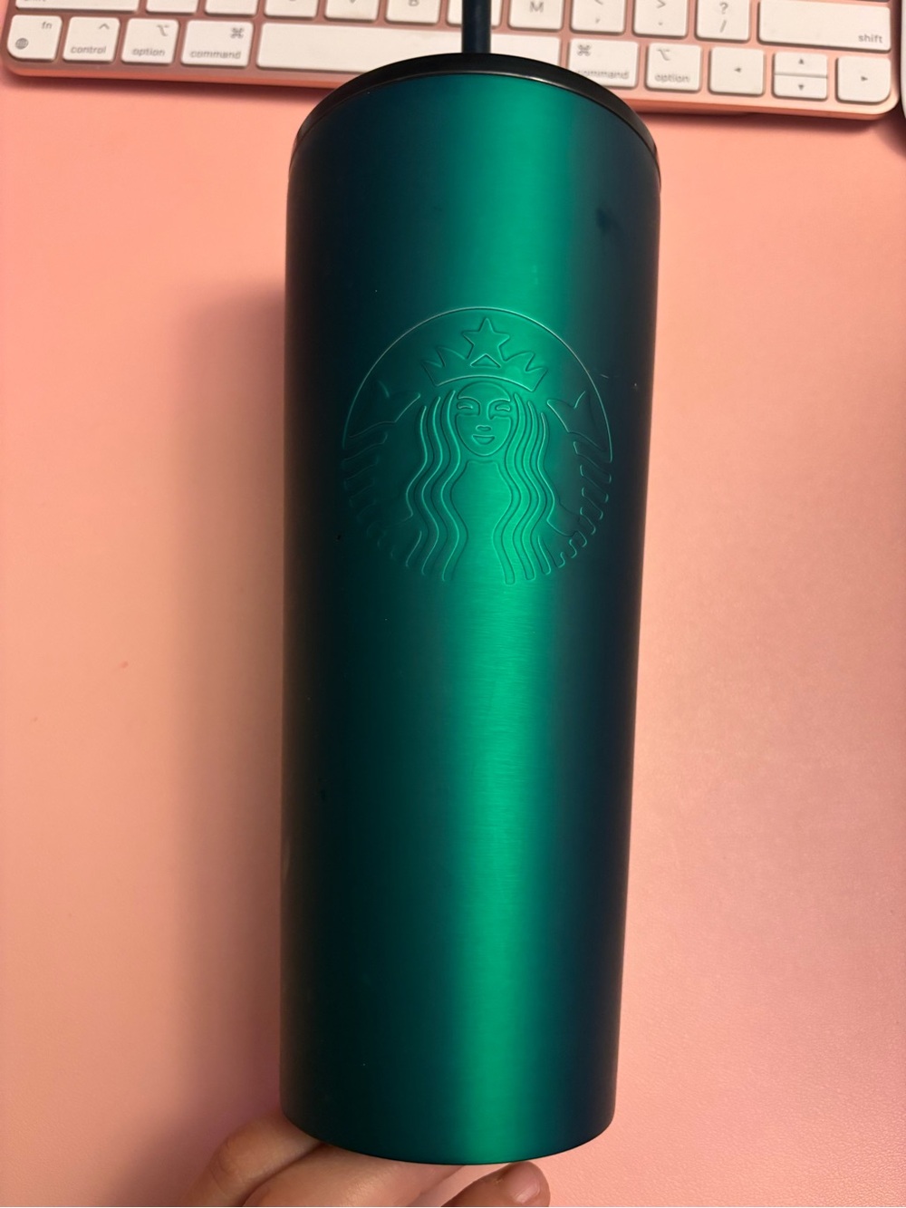 Starbucks Green Ombre Stainless Tumbler with Straw